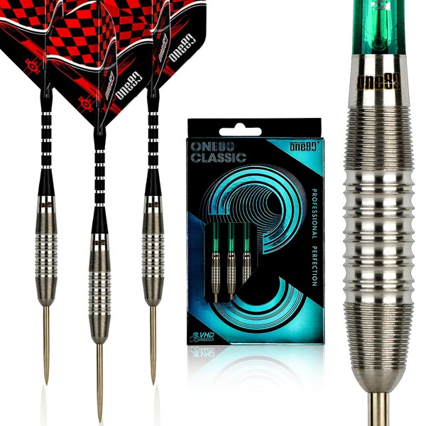ONE80 90% Tungsten Professional Steel Tip Darts Set with Gift