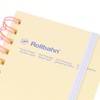 Delphonics Rolburn Notebook with Pocket, Schola, Mini (Light Yellow)