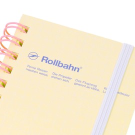 Delphonics Rolburn Notebook with Pocket, Schola, Mini (Light Yellow)