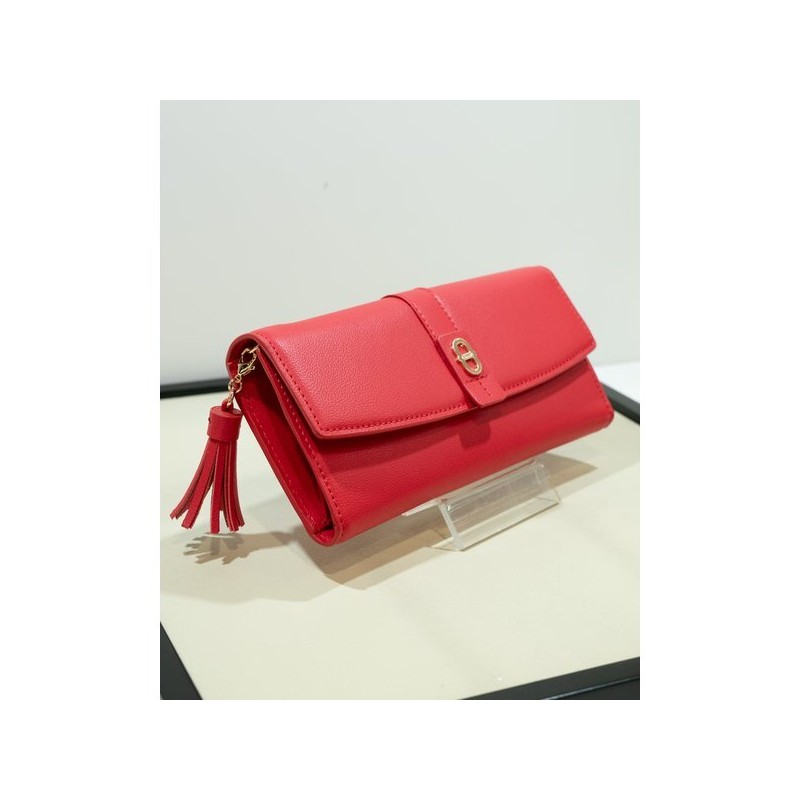 Esquire (신세계마산점)소가죽3단 장지갑 ECDSPR611RE (Sinsagae Masan Store) Cowhide 3-fold Long