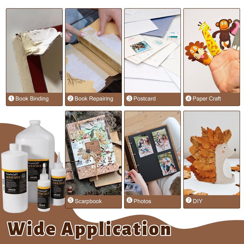 Lineco Neutral pH Adhesive, Archival Quality Acid-Free PVA Buffered Adhesive