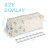 shiprabags Cute Quilted Pencil Case for Girls Women, Aesthetic Small