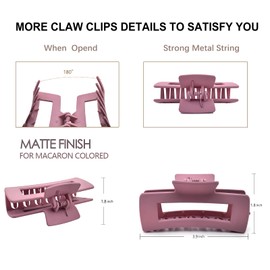 12Pack Hair Clips and Satin Scrunchies for Women Set Hair Bands Matte Flat Claw Clips for Women and Girls Hair Ties no Damage Hair Accessories