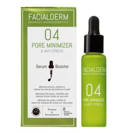 Facialderm Sérum Booster Reductor De Poros Y Antiestrés 30ml - Minimiza el poro, matifica y reduce las marcas de estrés en tu piel.