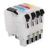 Ink Cartridges Compatible Refill Replacement With Permanent Chip 4 Colors