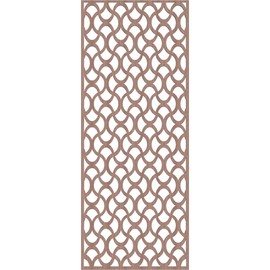 Ekena Millwork WALW24X60X0375RSTWA Resort Decorative Fretwork Wood Wall Panels, 23 3/8"W x 59 3/8"H, Walnut
