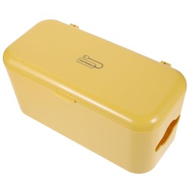 KOMBIUDA 1pc Wall Cable Storage Plug Organizer for Desk Wall Capacity Cable Management for Home Office Yellow Design for Easy Use