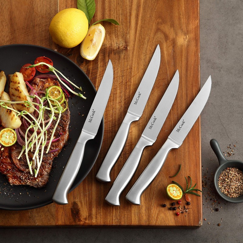 McCook® Knife Sets, German Stainless Steel Knife Block Sets with
