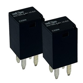 2Pcs 303-1AH-S-R1 20A 12VDC 4Pins Mini Micro Multi-Purpose Automotive Relay PA6T-GF30