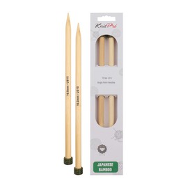 KnitPro Bamboo Single-Pointed Needles 33cm 10.00mm - 3pcs