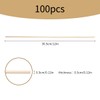 Tabanzhe 100 Pieces Wooden Sticks - Natural Long Square Balsa