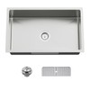 Kitchen Sink, 30x18 Inch Stainless Steel Undermount Modern Single Bowl