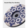 4" Flat Resin Filled Grinding Wheel, Diamond Cup Wheel with