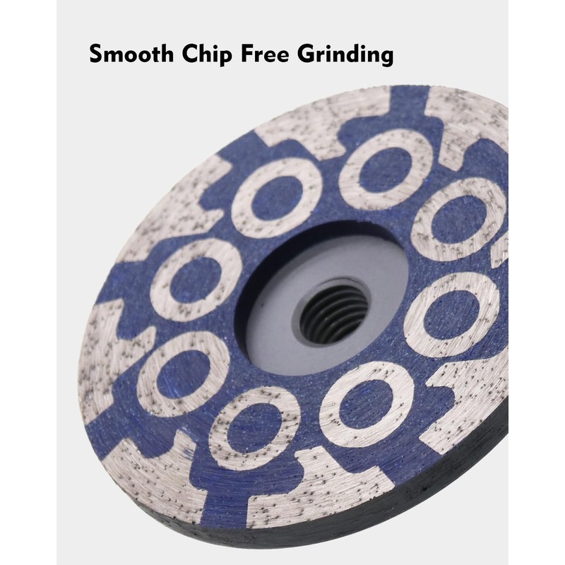 4" Flat Resin Filled Grinding Wheel, Diamond Cup Wheel with
