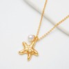 MTMY 14K Gold Plated Shell/Starfish/Anchor/Dolphin Pendant Necklaces Ocean Beach Summer