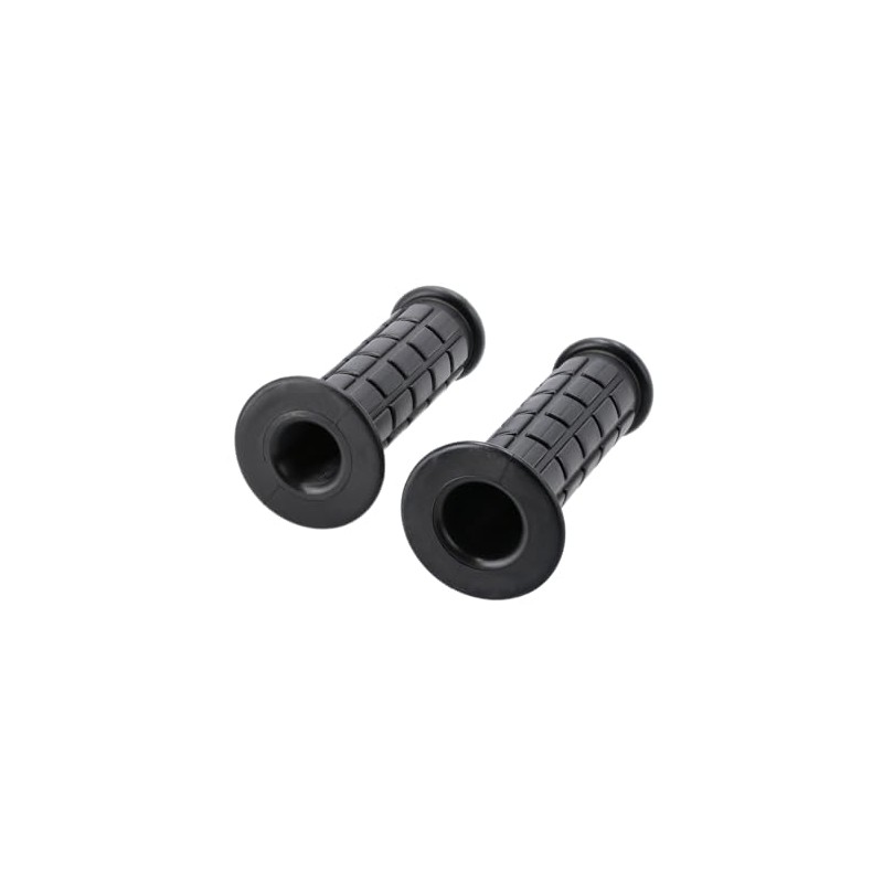 Set of Handlebar Rubbers Throttle Grip and Grip Waffle Pattern