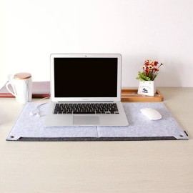 Unbranded Non-Slip Large Felt Desk Mat (31.5 X 11.8 Inches) Desk Pad with Grip