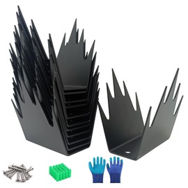 metal anti climb spikes,Security Fence Spikes,(3.18*2.75"/12 pcs)Deterrent Fence Wall Spikes,Anti-Intrusion Fence Spikes,Anti-Theft Spikes for Fence or Wall Decoration Home Security Improvement (12)