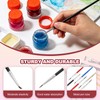 sourcing map 30Pcs Fine Pointed Miniature Paint Brushes(Black #0)