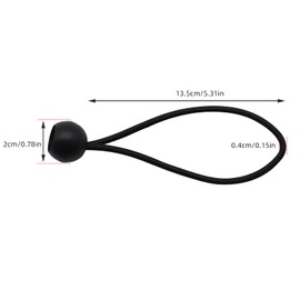 ValueHall Tarpaulin Tensioners Pack of 30 Tensioning Elastic Straps with Ball 13.5 cm Rubber Tensioner Ball Bungee Cord Expander Loops for Camping Tarp Cargo Tent Canopies Walls Cable Organisation