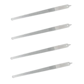 4PC 8 Diamond Dust Nail File - Stainless Steel Nail Dresser Nail Buffering Files - 9 Inch