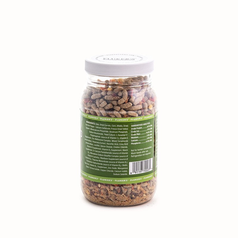 Fluker's Buffet Blend Tortoise Diet, Veggies with Fortified Pellets, 6.75