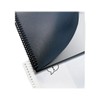Leather Look Binding System Covers, 8 3/4 x 11 1/4, Black, 200 Sets/Box