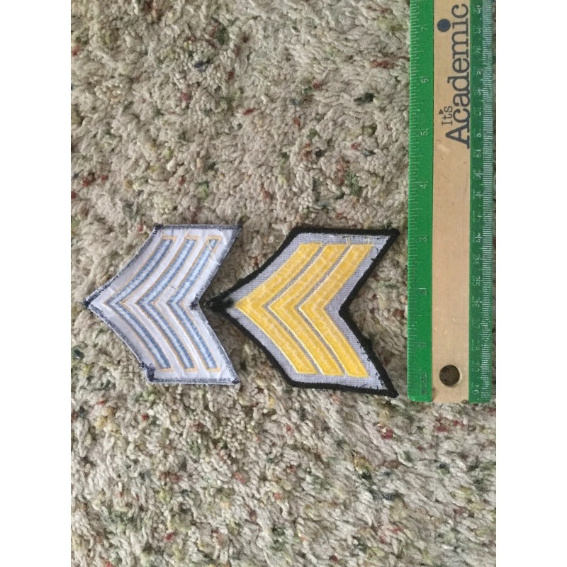 Sergeant Stripes/2 Patches Per Set /Brand New/*Note Currently Out Of