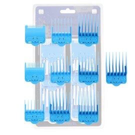Supreme Trimmer Magnetic Guide Combs for Clippers | CMG100 Hair Clipper Guards, 10 Cutting Lengths | Blue