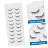 Healeved 10 Pairs Fluffy False Eyelashes Pack Short Natural False