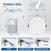 8 Pack 4 inch Recessed Lighting, Ultra-Thin LED Canless Recessed