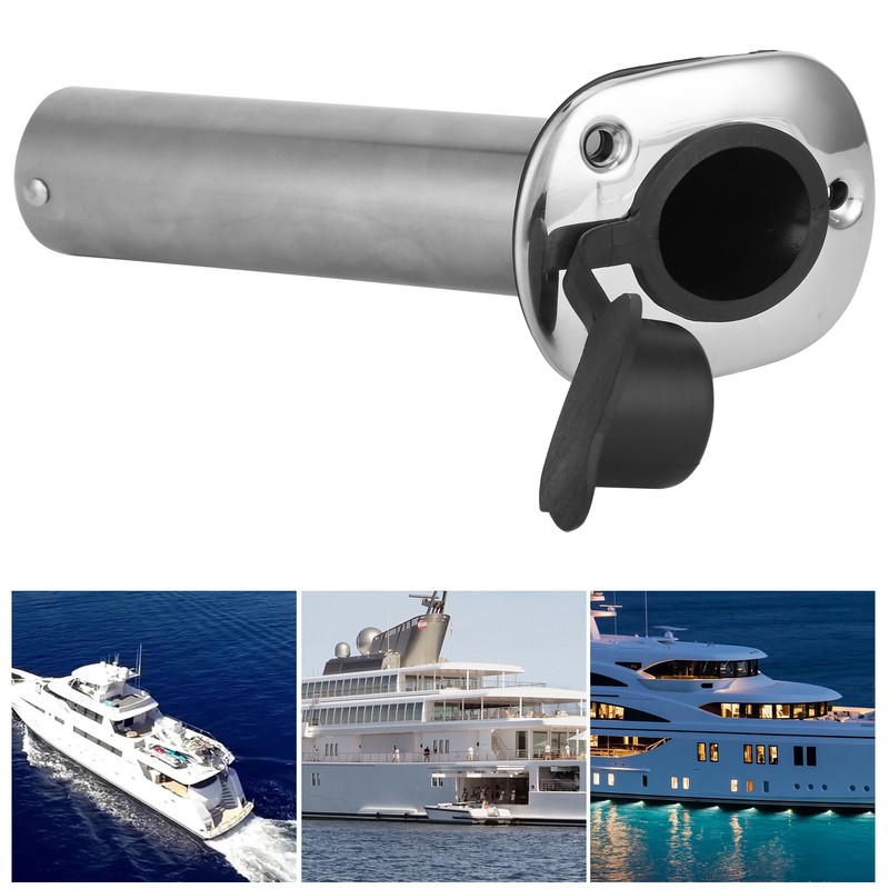 Stainless Steel Flush Mount Rod Holder 30 Degree with PVC