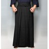 Kendoya Tetoron Kendo Hakama, Black (Inner Fold Sewing) No. 19