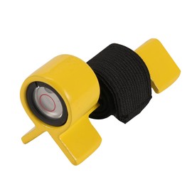 Rod level for Prism Poles, Adjustable Metal Rod Level Clip on Prism Pole Vial from 1.26''(32 mm) to 1.50" OD (38 mm) (40 Minute)