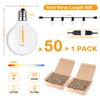 50FT LED G40 Globe String Lights, Shatterproof Outdoor Patio String