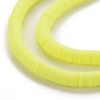 Handmade Polymer Clay Heishi Beads 6mm x 1mm ? Yellow