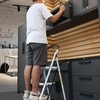 TCE 3 Step Ladder, 400lbs Ergonomic Folding Stool with Anti-Slip