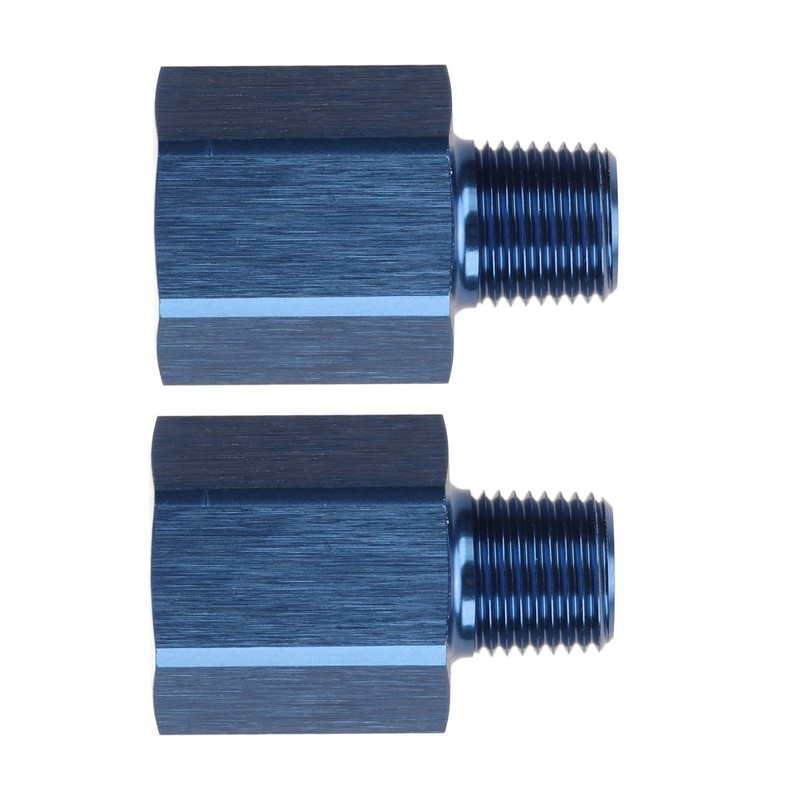 1Pair Pipe Fitting Adapter Blue Perfect Sealing Rustproof 1/8 NPT