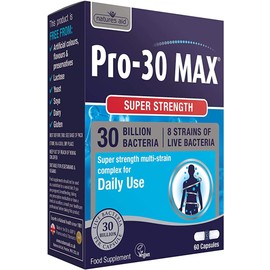 Natures Aid | Pro-30 Max 30 Billion Daily Probiotic Capsules | 1 x 60s