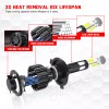 CHUSYYRAY 7" inch Round LED Headlights HI-Lo Beam For Freightliner