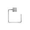 Croydex Camberwell Flexi-Fix Towel Ring, Screw or Glue, Silver