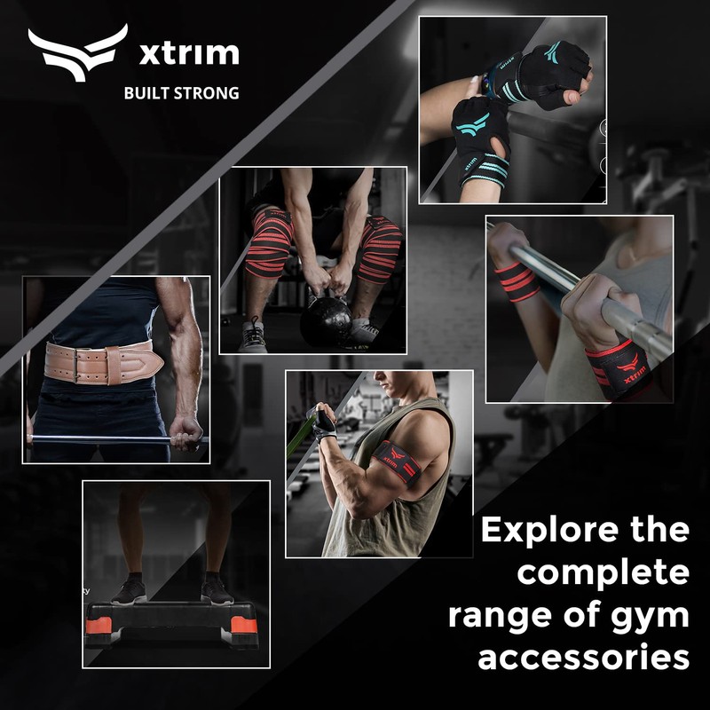 XTRIM Durafit Unisex Stylish Ankle Straps with Metal D-Rings for