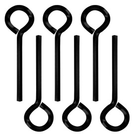 Alamic 5/32 inch Standard Hex Dogging Key Allen Wrench Door Key for Push Bar Panic Exit Devices - 6 Pack(Black)