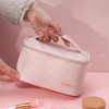 YLUNWUDE Pink Make up Bag, Large Capacity Travel Cosmetic Bag,