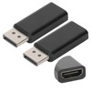 2Pcs DP Male to HDMI Female Adapter Converter Transformer for