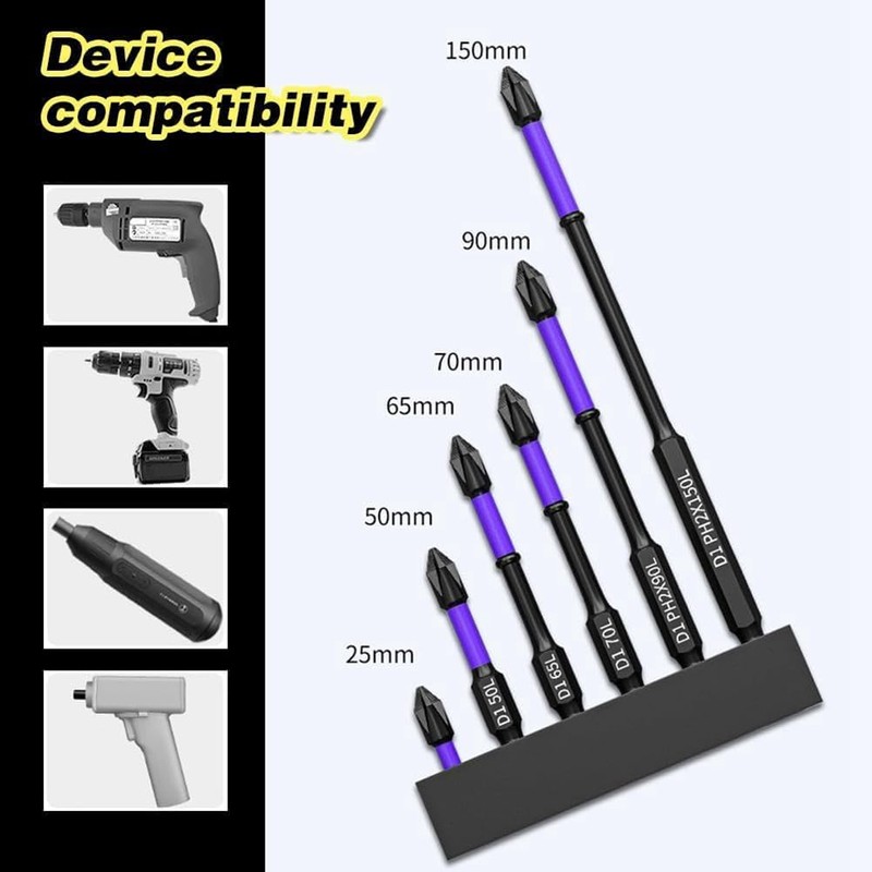 HiCOZZIE Improved High Hardness and Strong Magnetic Bit Set Kit
