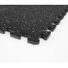 FloorPops FPR4267 Rubber Interlocking Floor Tiles, Basalt