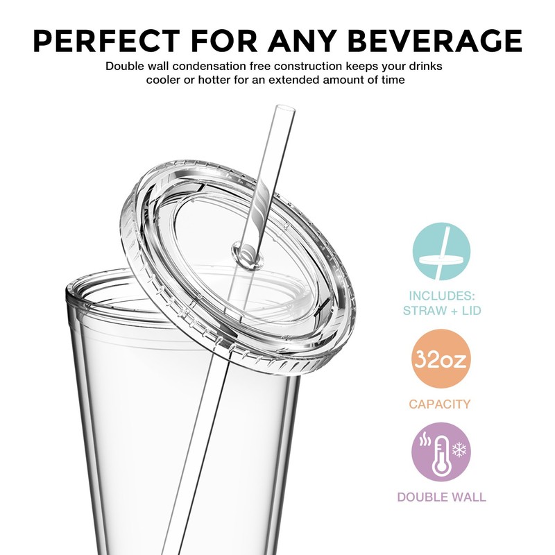 Maars® Insulated Travel Tumblers 32 oz. | Double Wall Acrylic