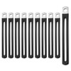 DGHAOP 10pcs Cable Clamp 100x10x6mm Insulated Clamp Carbon Steel Flexible