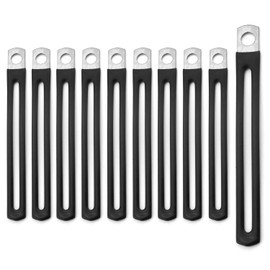 DGHAOP 10pcs Cable Clamp 100x10x6mm Insulated Clamp Carbon Steel Flexible Wire Clamp
